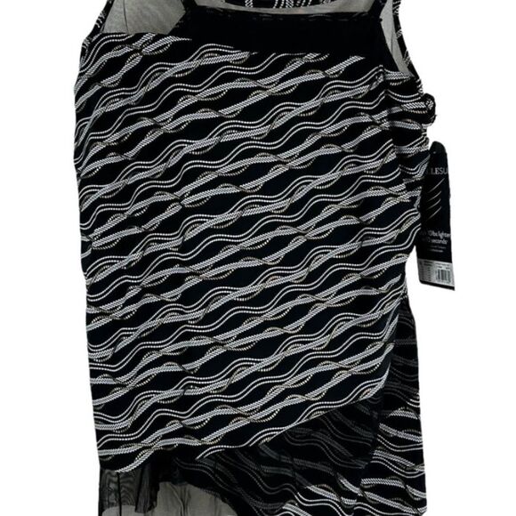 MIRACLESUIT Plus Size Linked In Mirage Underwire Tankini Top swimsuit - Picture 11 of 12